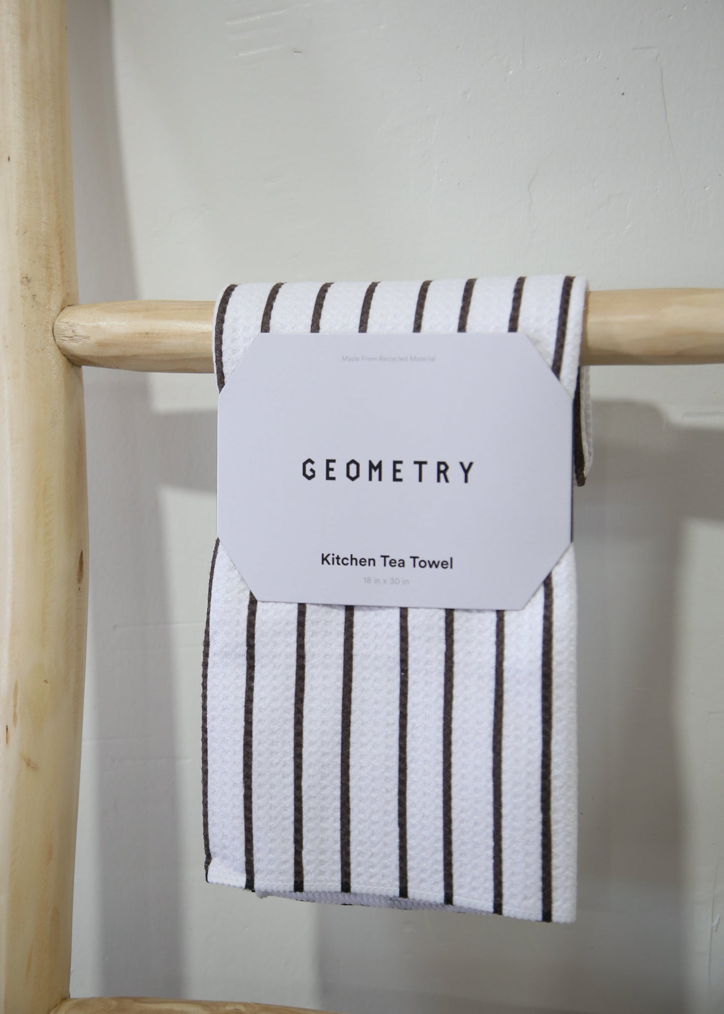 Linen Kitchen Geometry Tea Towel