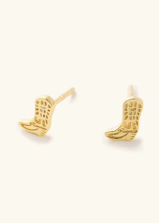 Cowboy Boot Stud Earrings