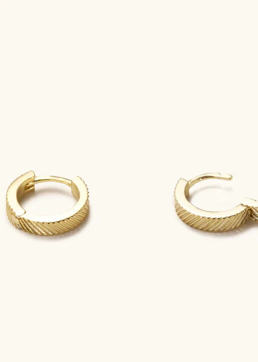 Textured Gold Earrings