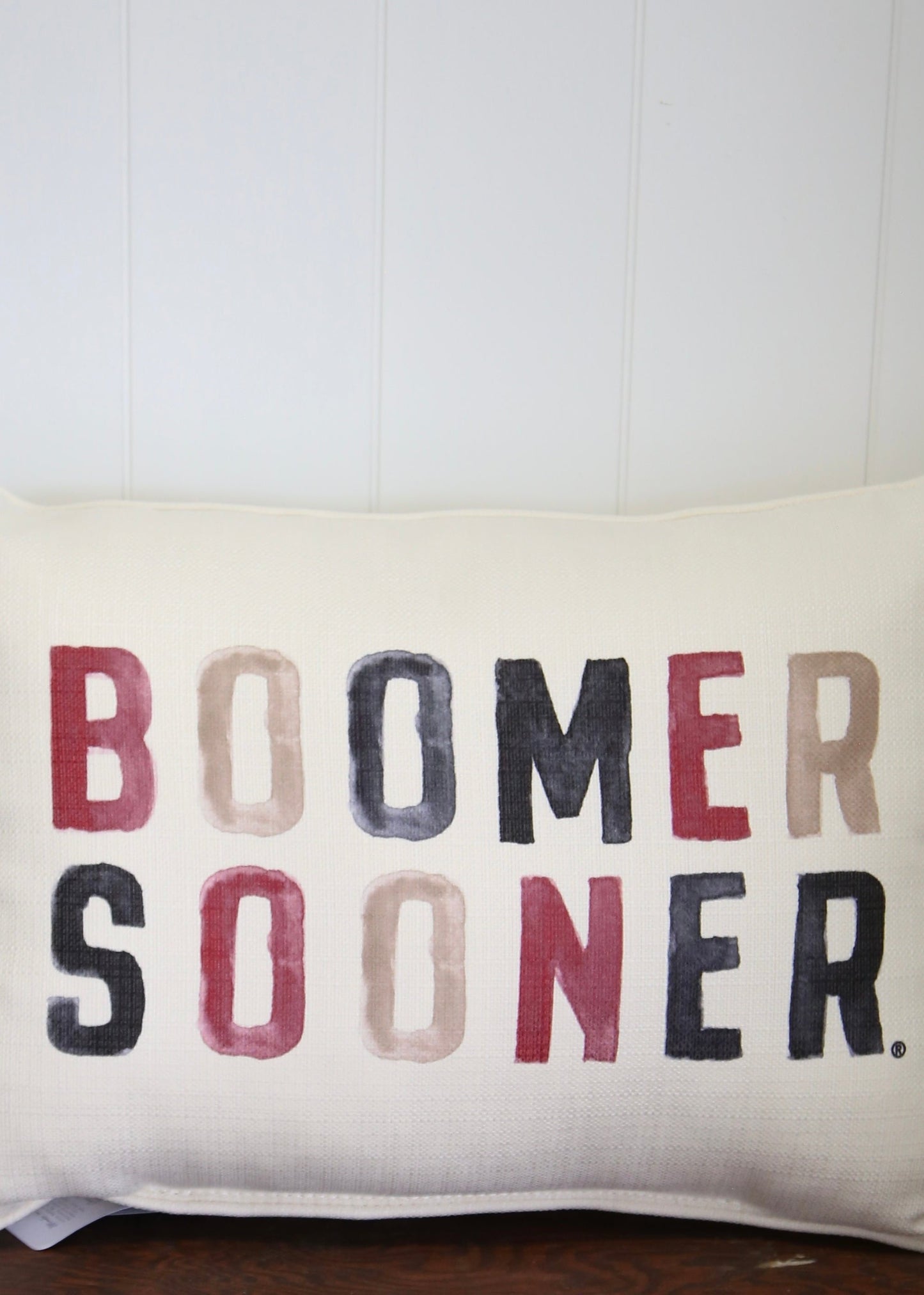 Boomer Sooner Pillow