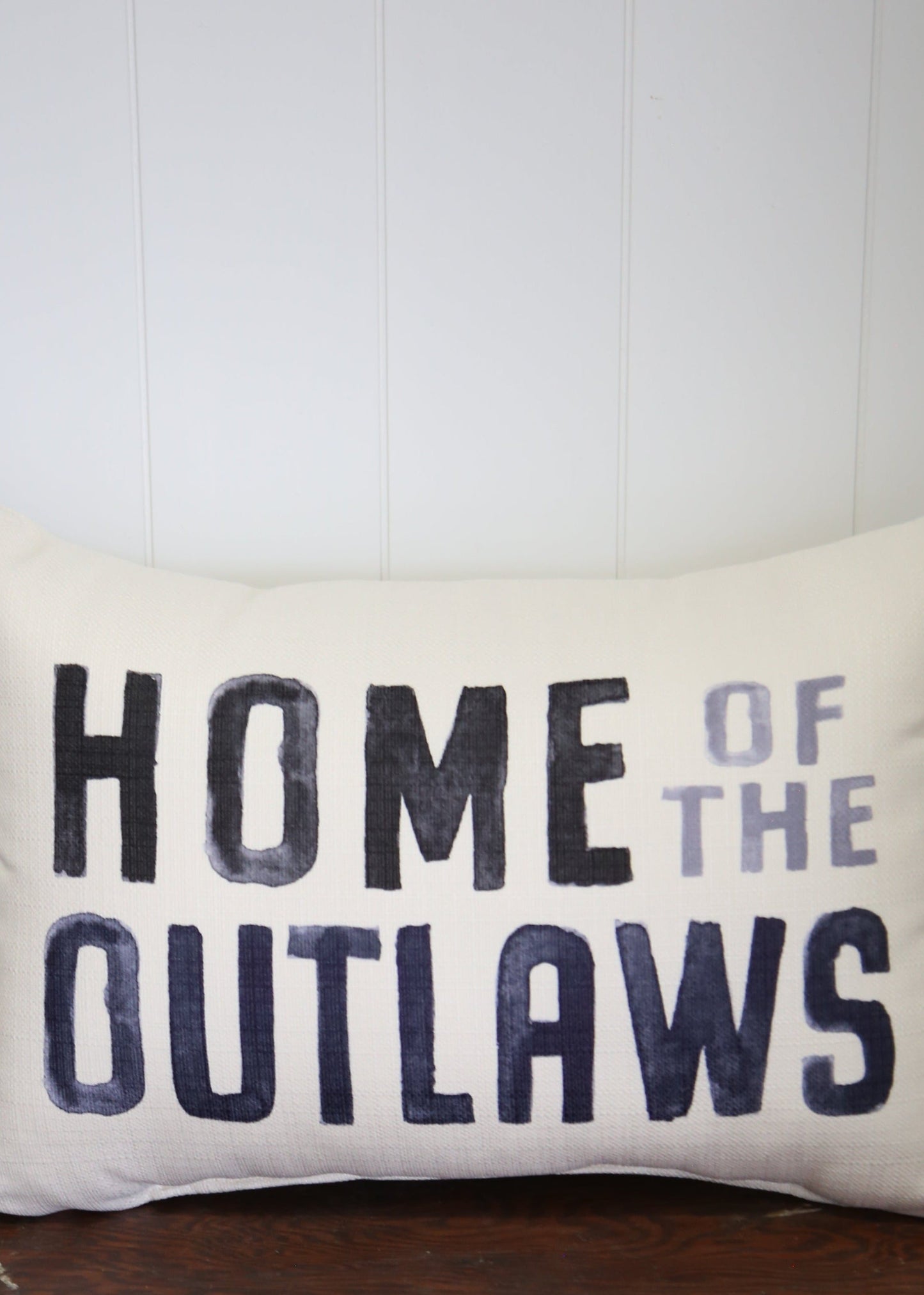 Home Of The Outlaws Pillow