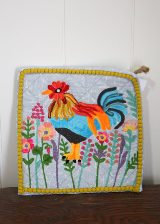 Rooster In Wilderness Pot Holder