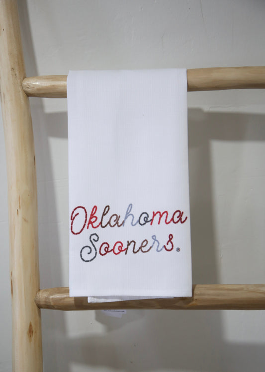 Oklahoma Sooners Tea Towel