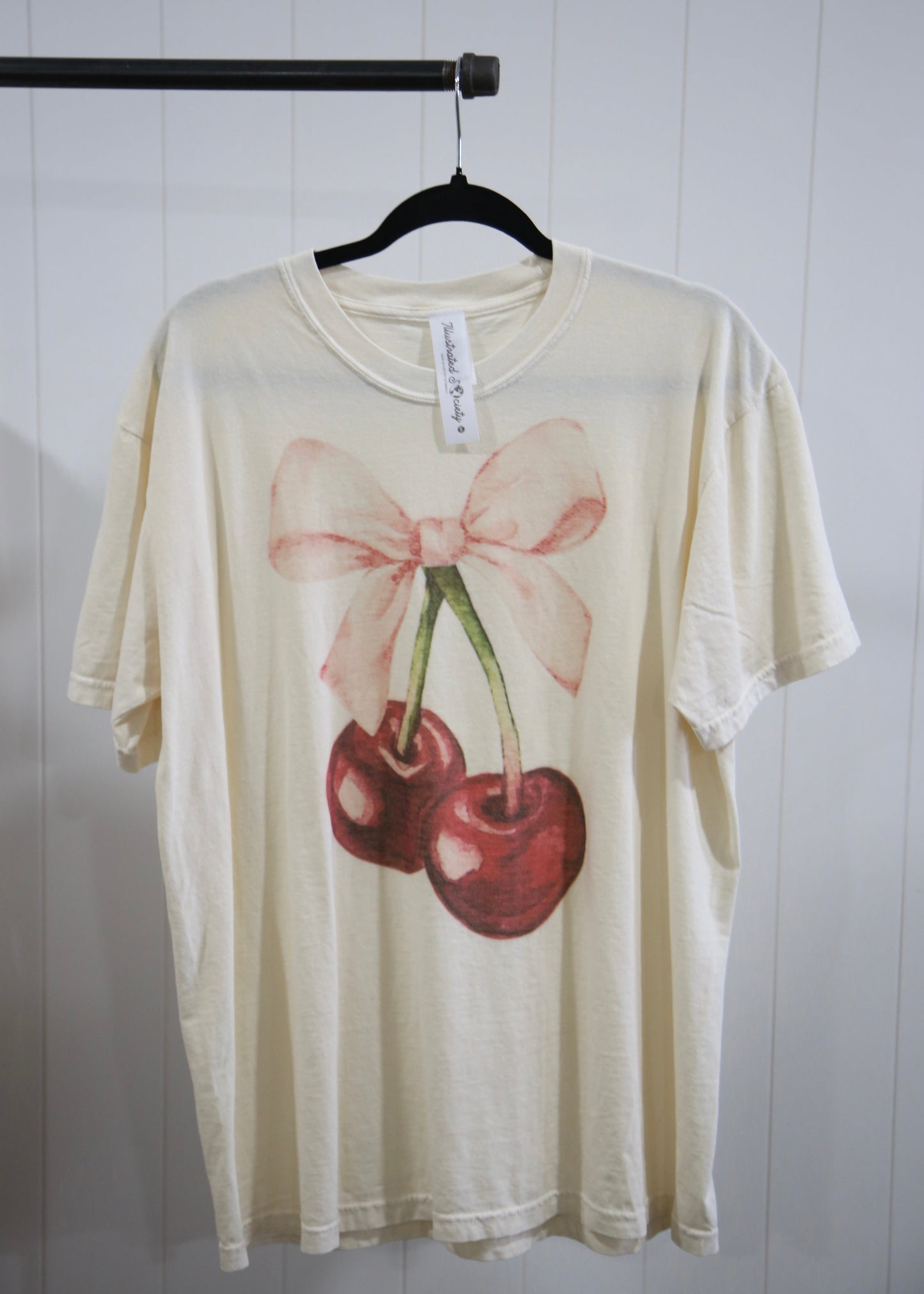 Cherry Ribbon Vintage Graphic Tee