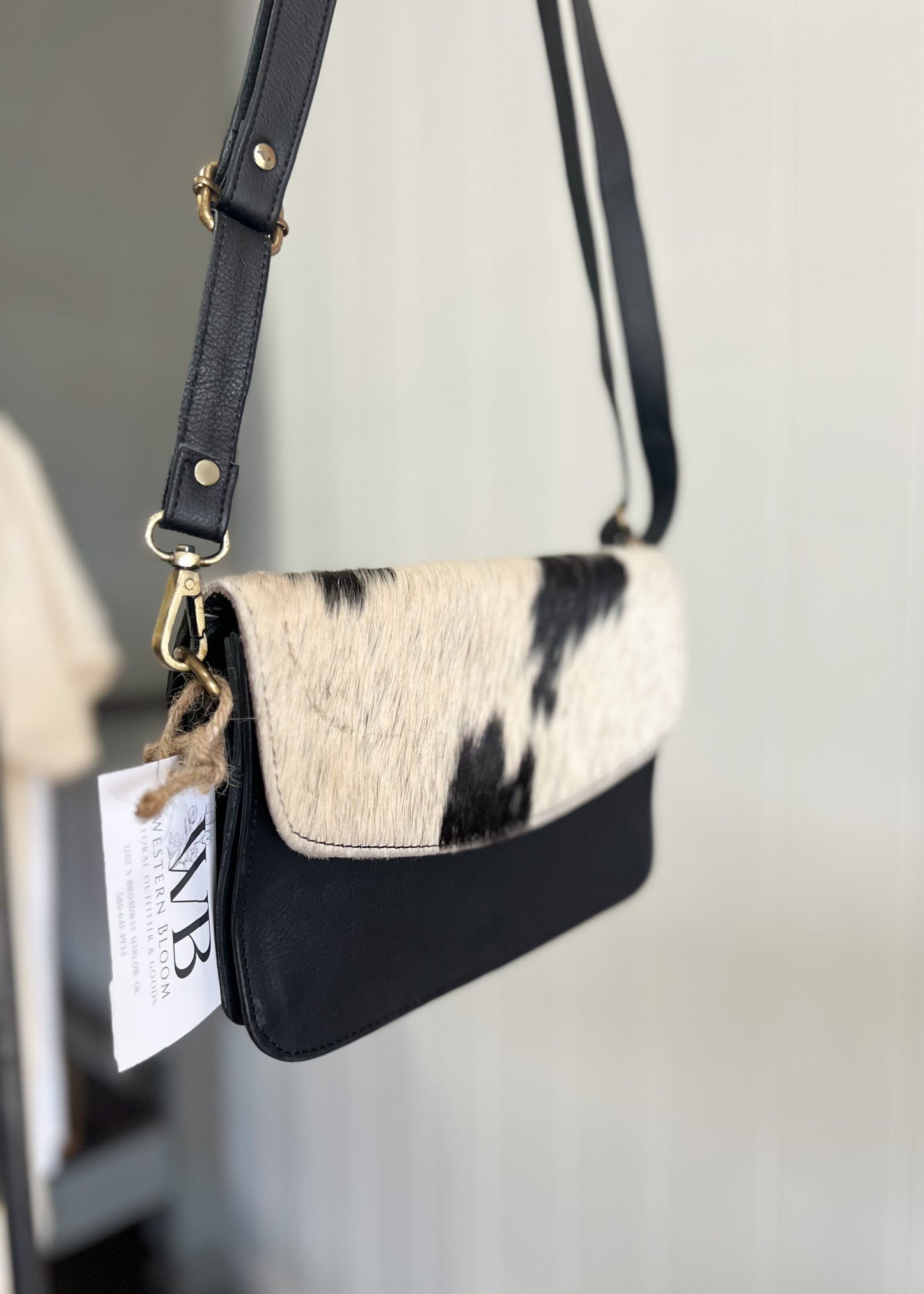 Black & White Cowhide Purse