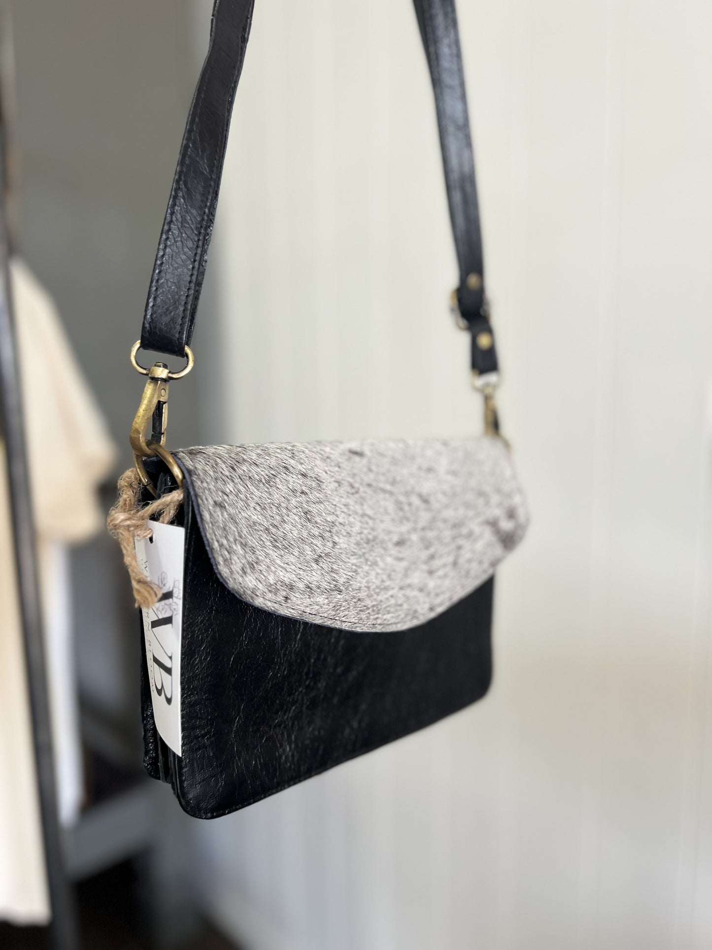 Black & White Cowhide Purse