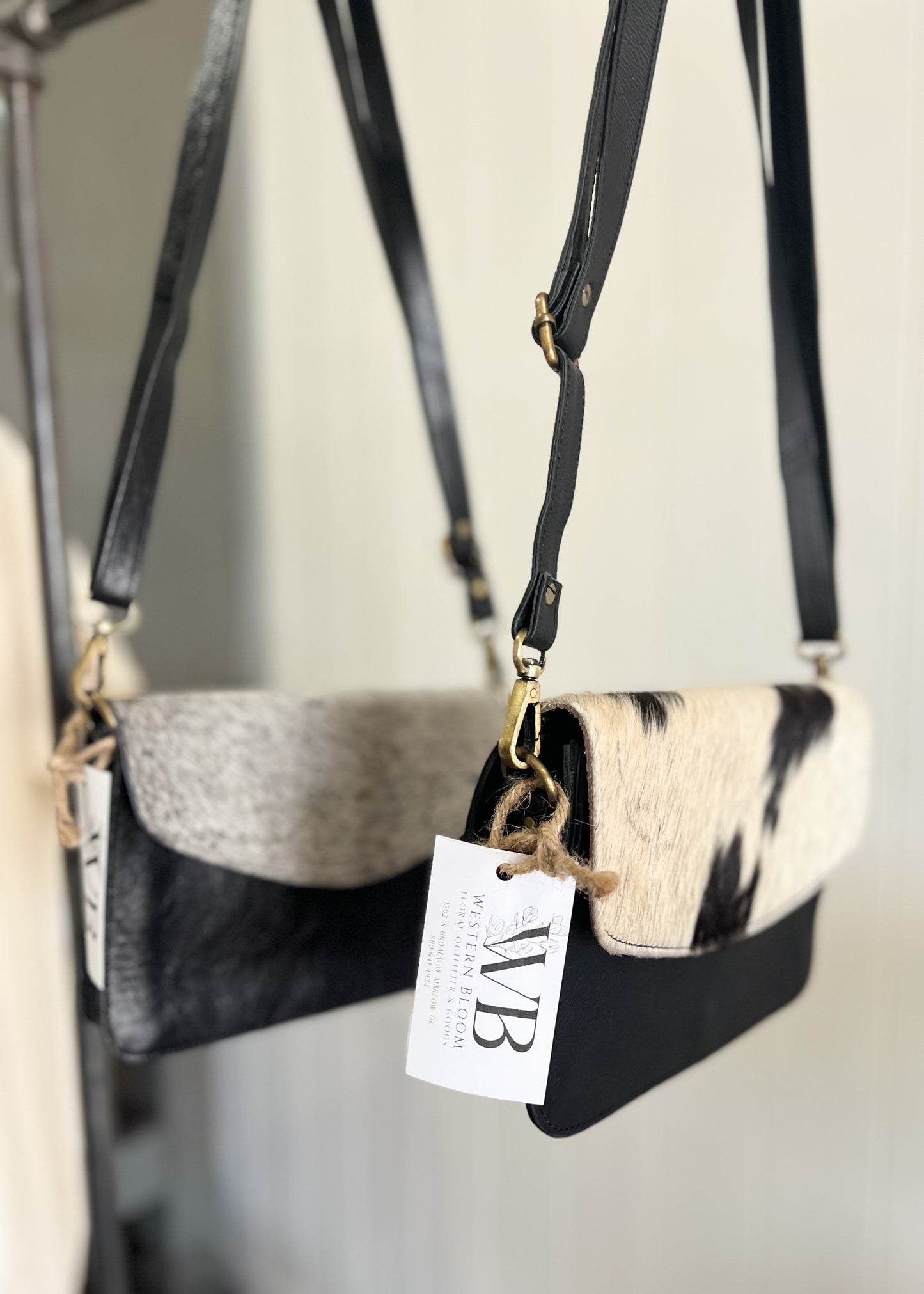 Black & White Cowhide Purse