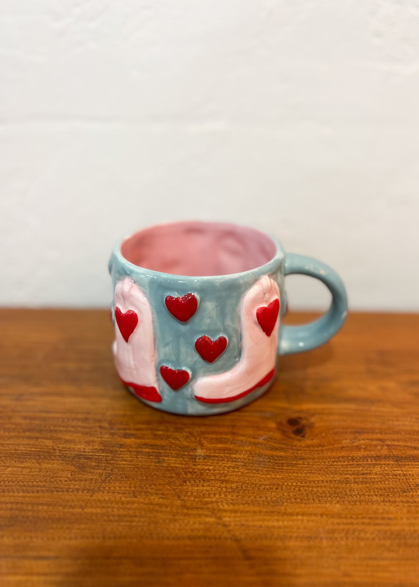 Cowboy Boots Heart Mug