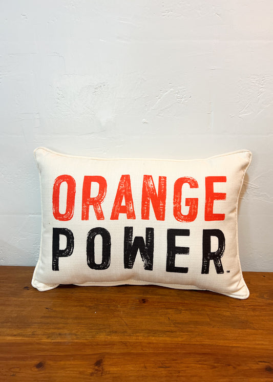 Orange Power Pillow