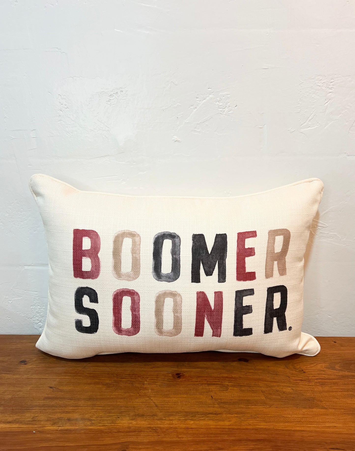 Boomer Sooner Pillow