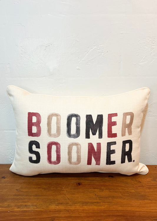 Boomer Sooner Pillow