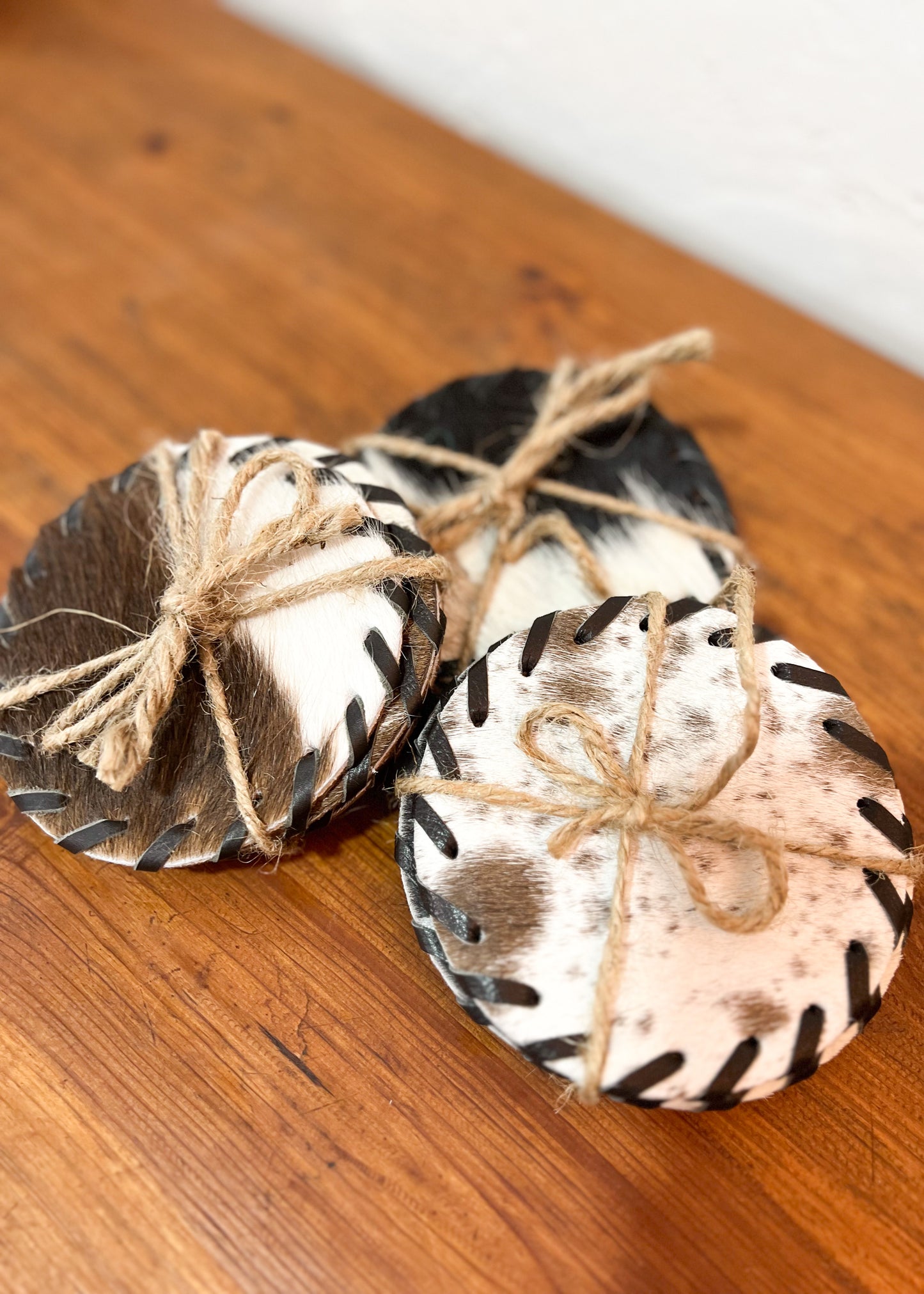 Cowhide Coasters