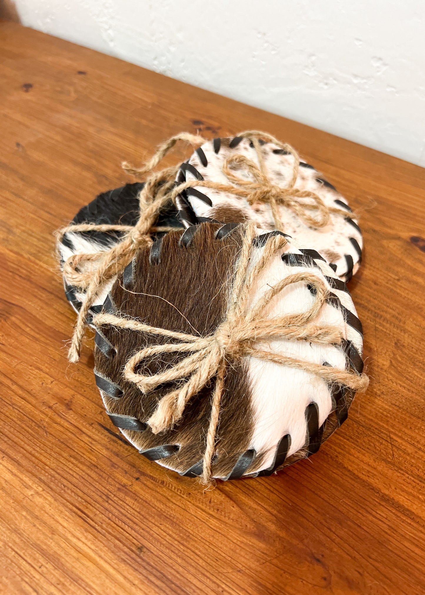 Cowhide Coasters