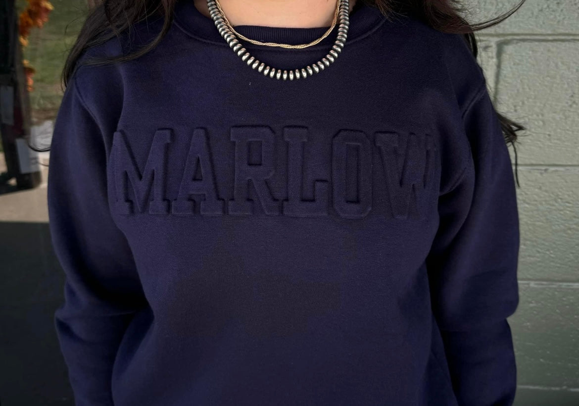 Marlow Embossed Crewneck