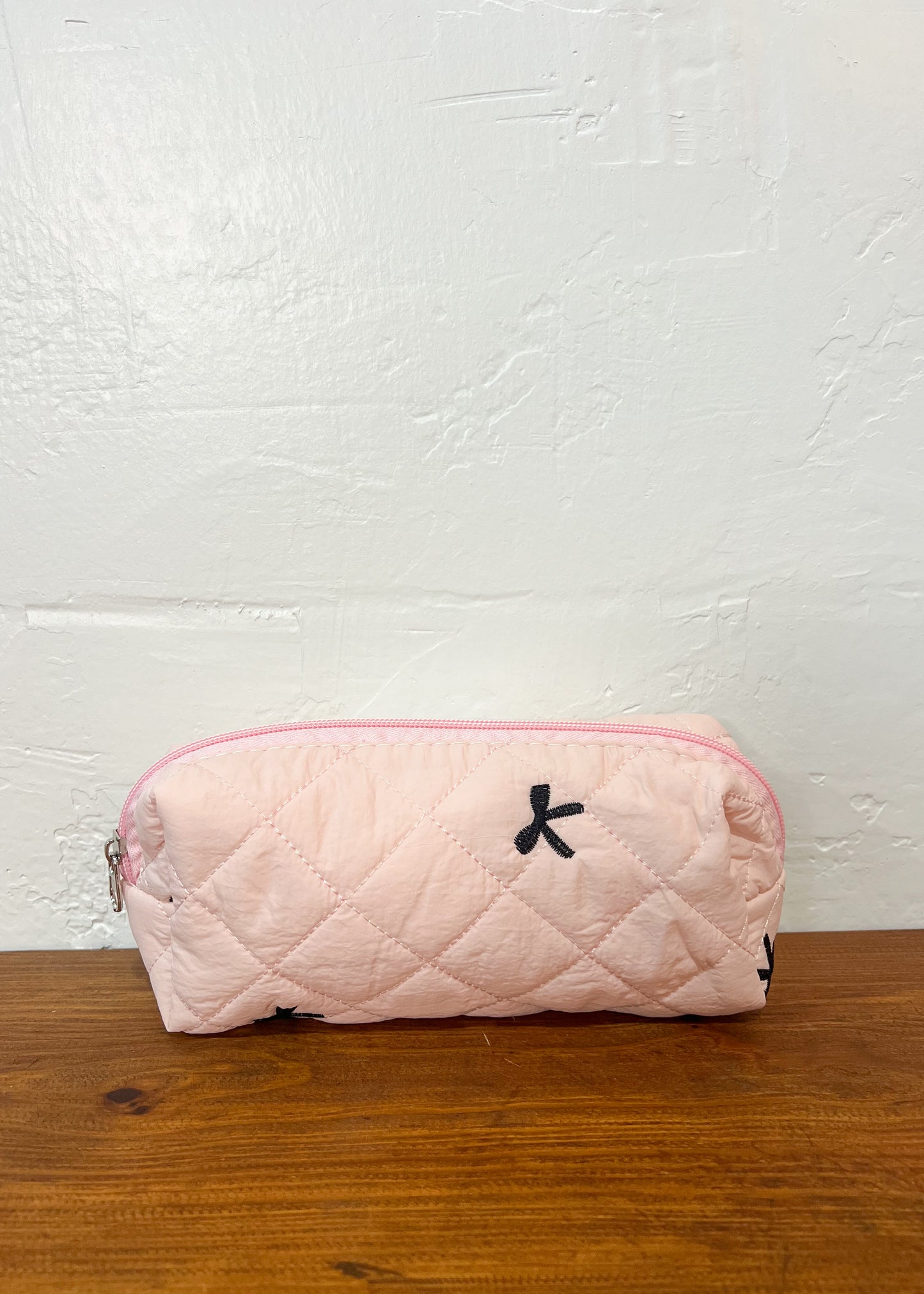 Pink Bow Cosmetic Bags