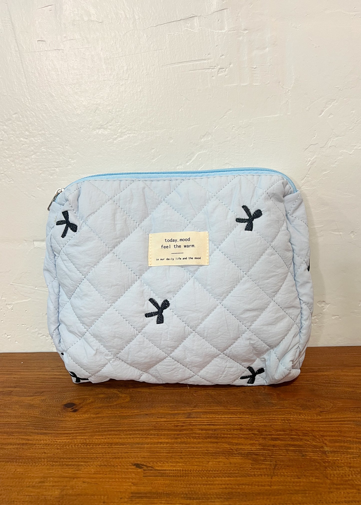 Blue Bow Cosmetic Bags