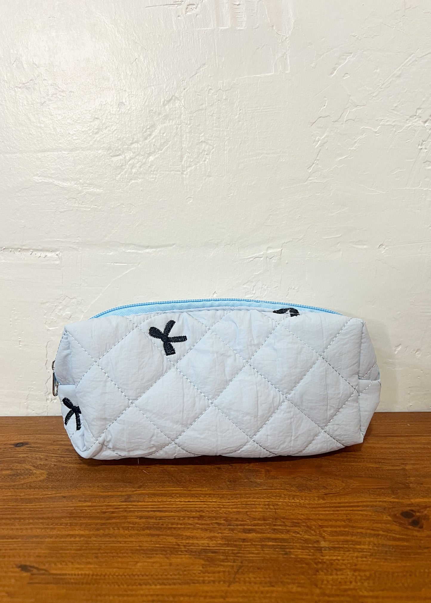 Blue Bow Cosmetic Bags