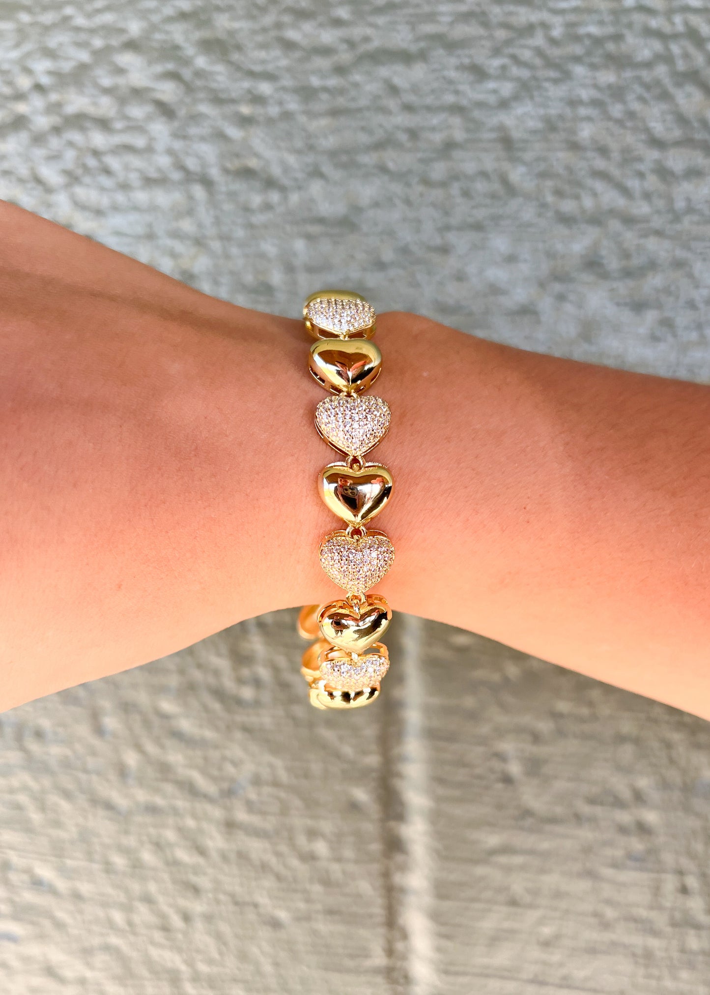 Gold Heart Bracelet