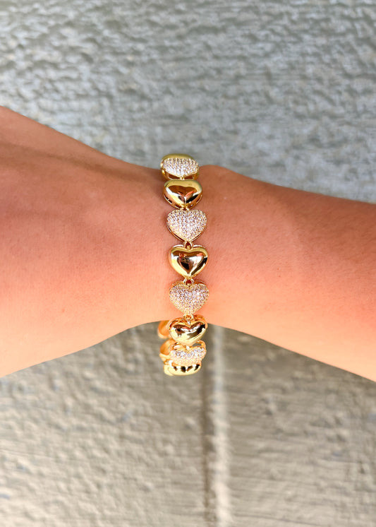 Gold Heart Bracelet