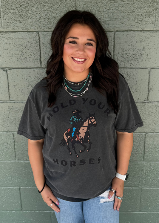 Pepper Hold Your Horses Vintage Graphic Tee