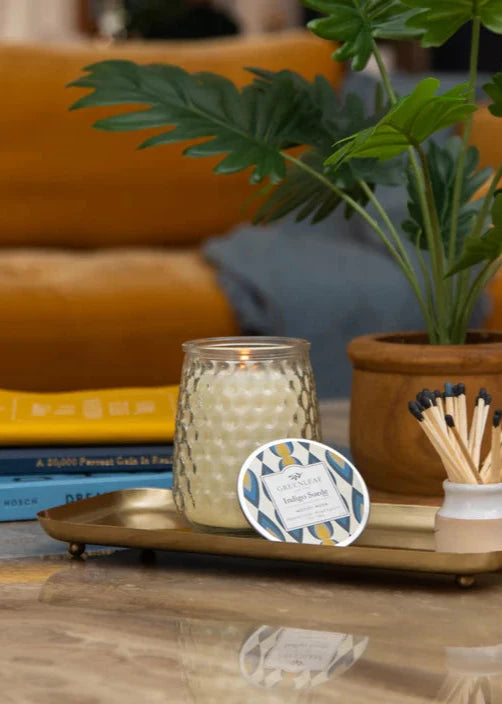 Indigo Suede Signature Candle