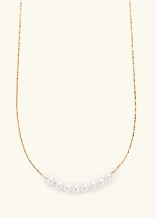 Gold Nina Pearl Necklace