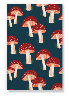 Navy Mushroom Denik Classic Layflat Lined Notebook