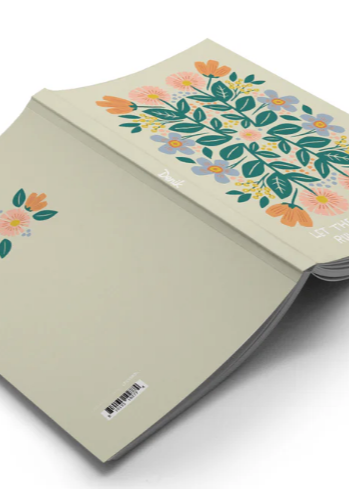 Faithful Floral Denik Classic Layflat Lined Notebook