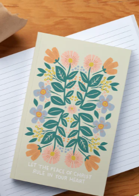 Faithful Floral Denik Classic Layflat Lined Notebook