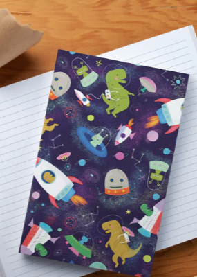 Space Dinos Denik Classic Layflat Lined Notebook