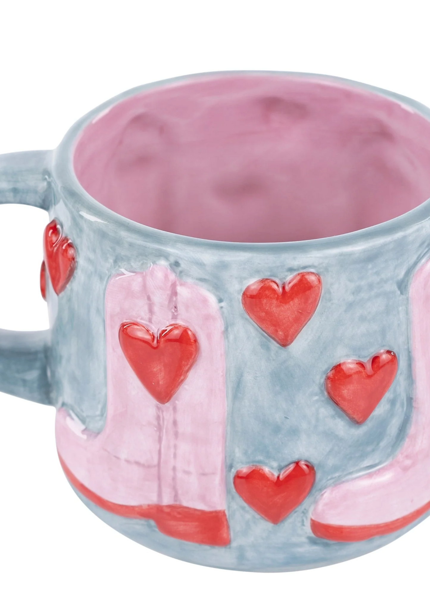 Cowboy Boots Heart Mug