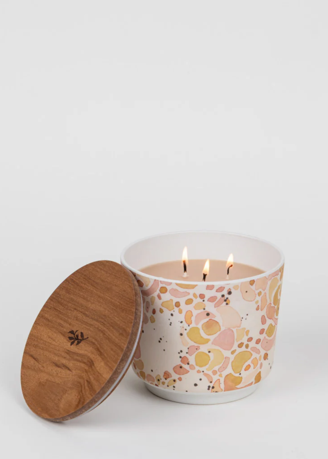 Patterned 3 Wick Candle - Cashmere Kiss