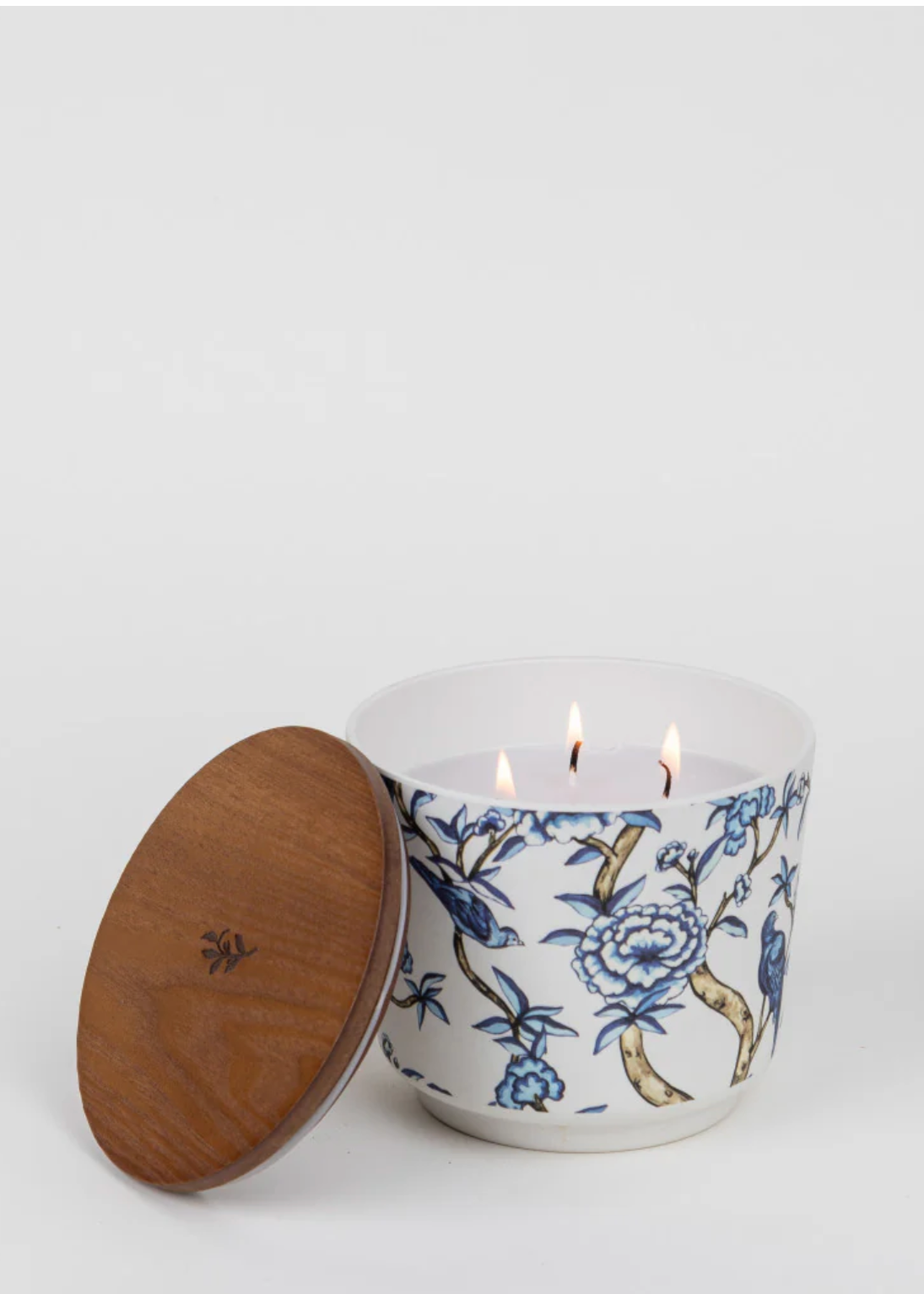 Patterned 3 Wick Candle - Classic Linen