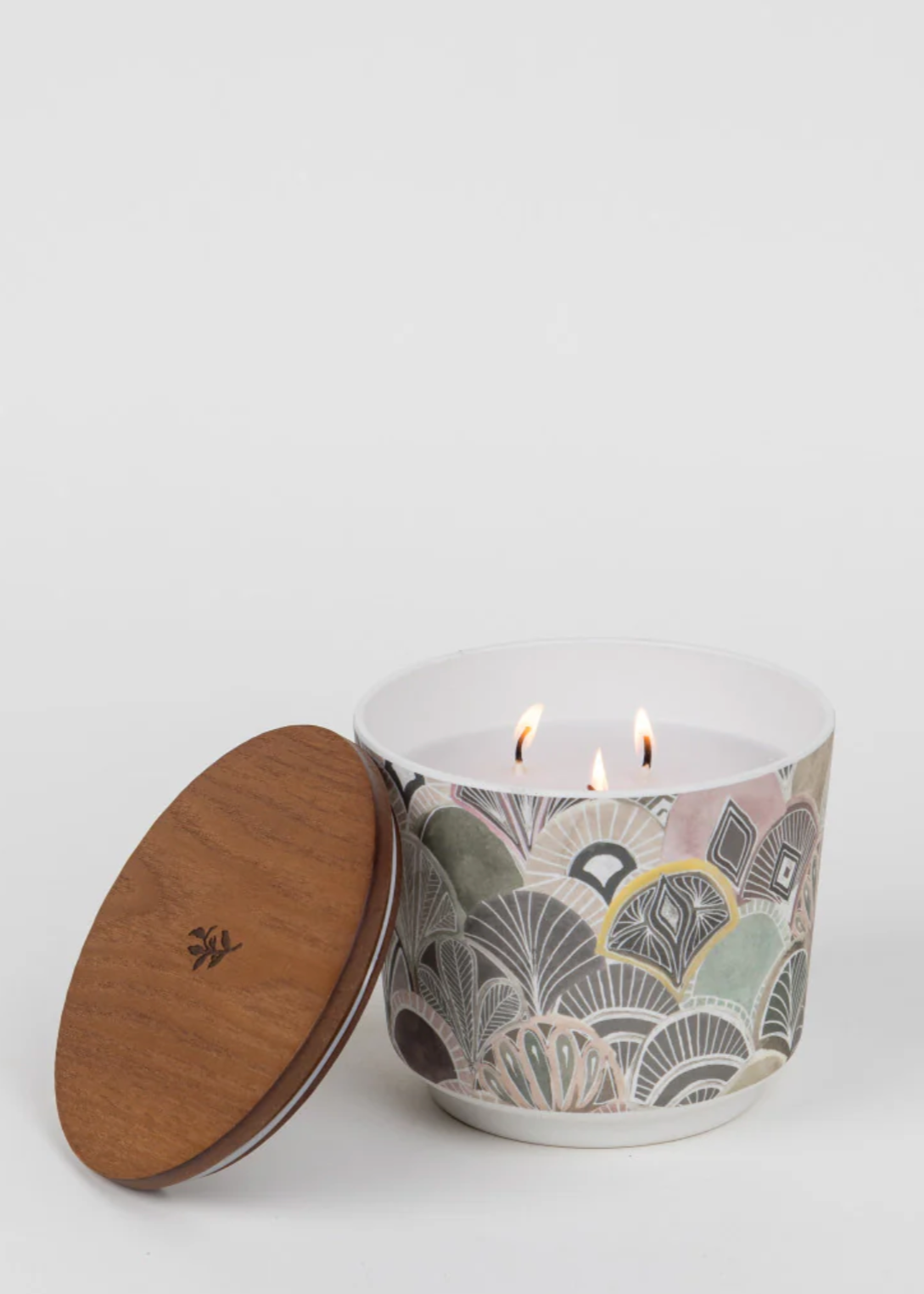 Patterned 3 Wick Candle - Haven