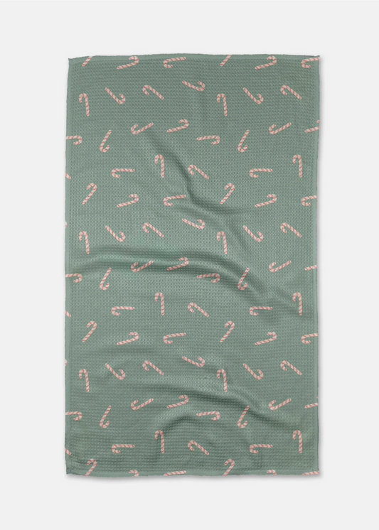 Cute Candy Canes Tea Towel