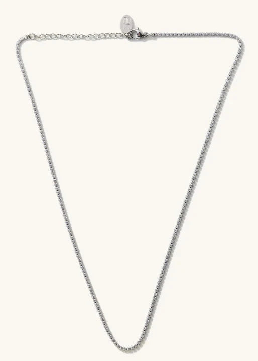 Silver Stella Tennis Necklace