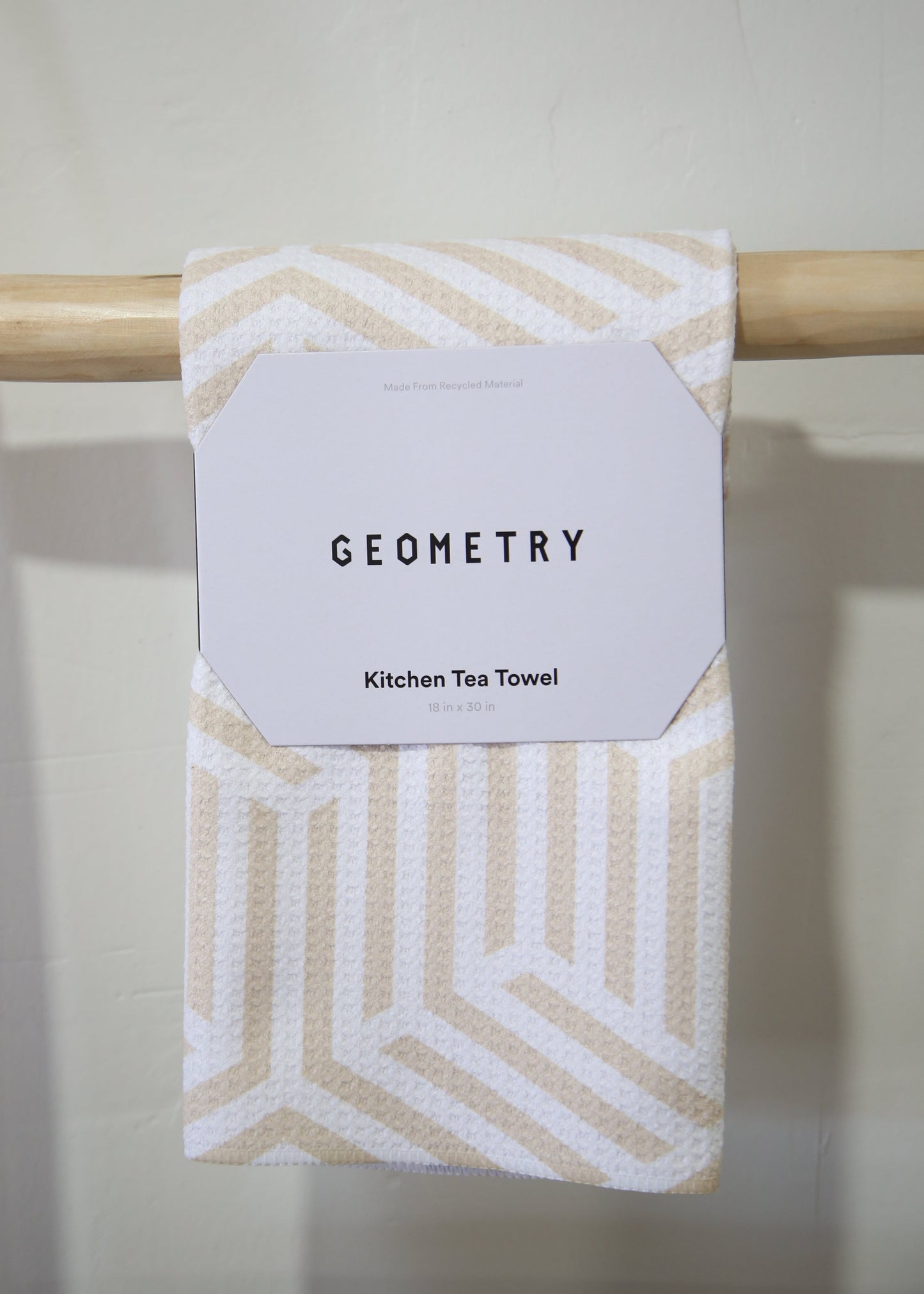 Stacked Cubes Geometry Tea Towel