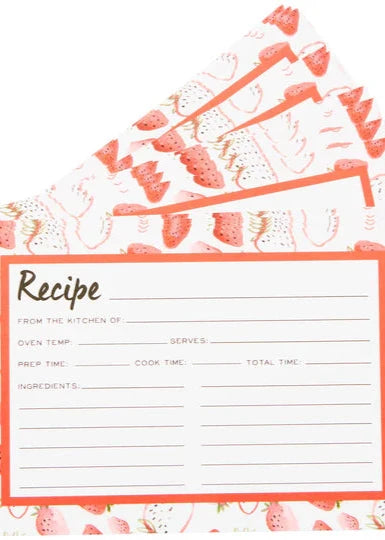 Strawberry Fields Recipe Cards